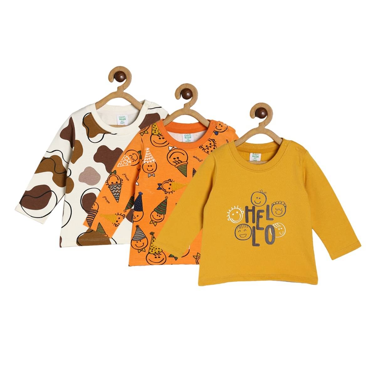     			MINI KLUB Multi Baby Boy T-Shirt ( Pack of 3 )