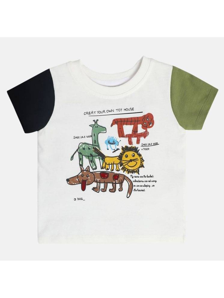     			MINI KLUB Pack of 1 Baby Boys Cotton T-Shirt ( Multi )
