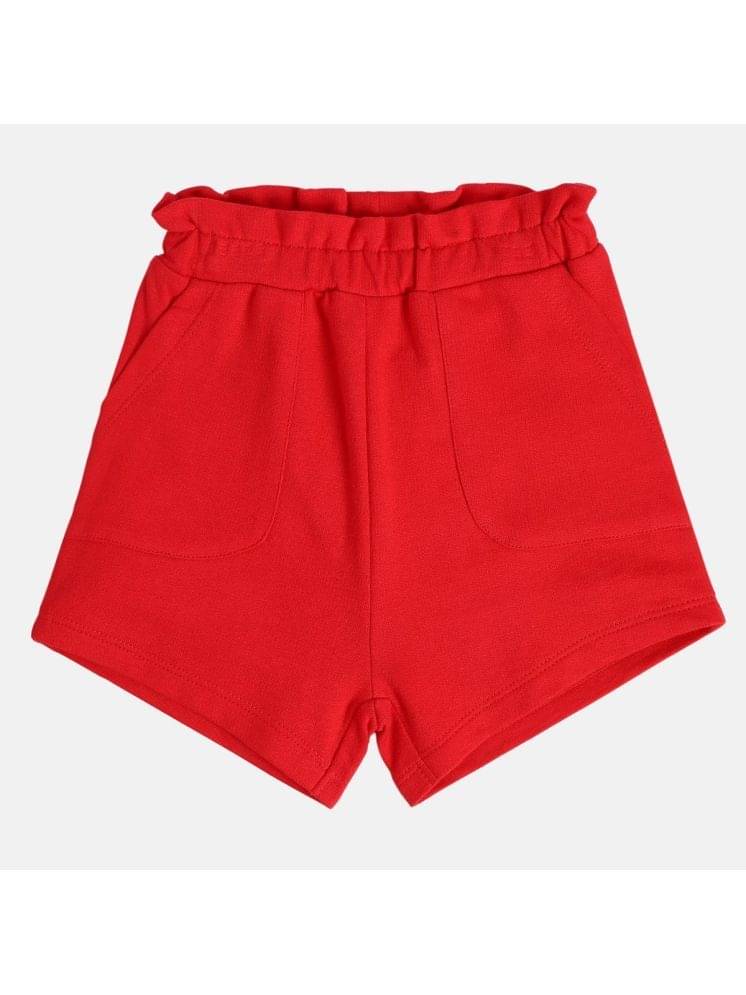     			MINI KLUB Baby Girls Cotton Shorts ( Red )