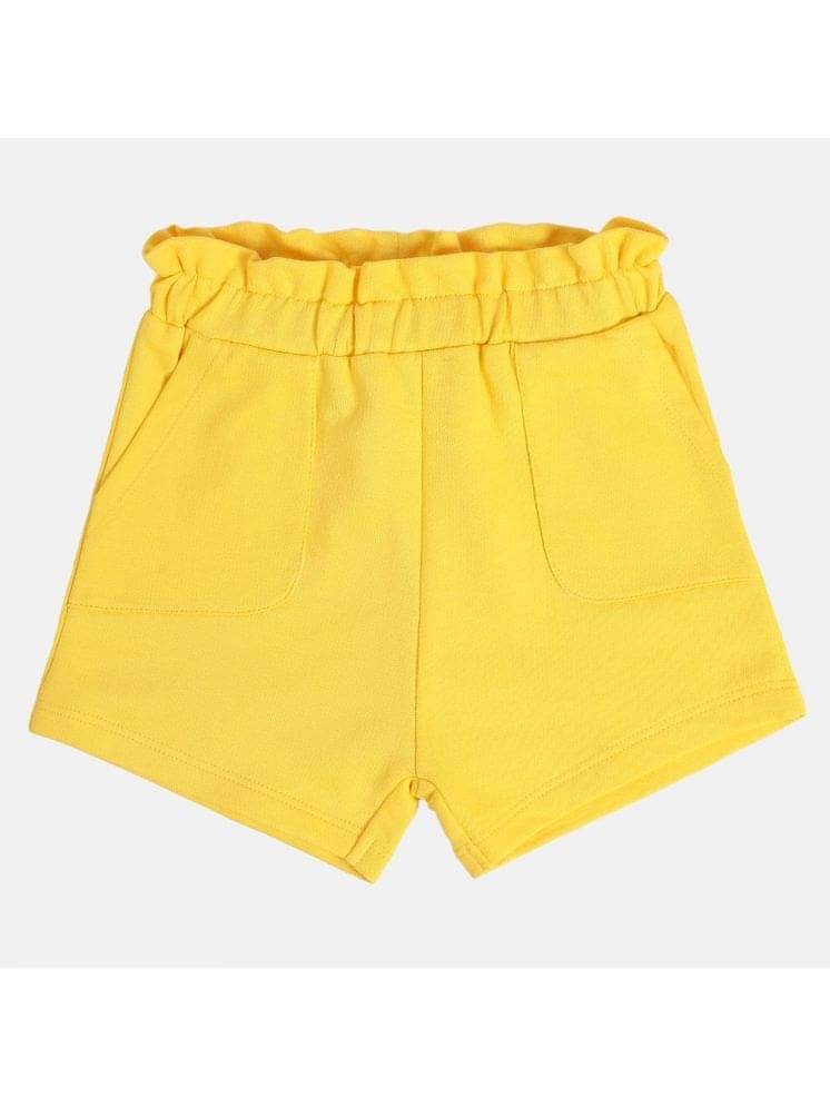     			MINI KLUB Baby Girls Cotton Shorts ( Yellow )