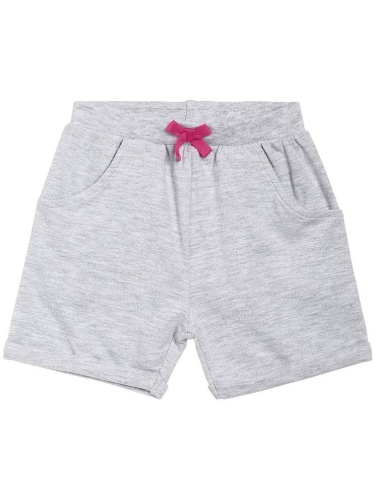     			MINI KLUB Baby Girls Cotton Shorts ( Gray )