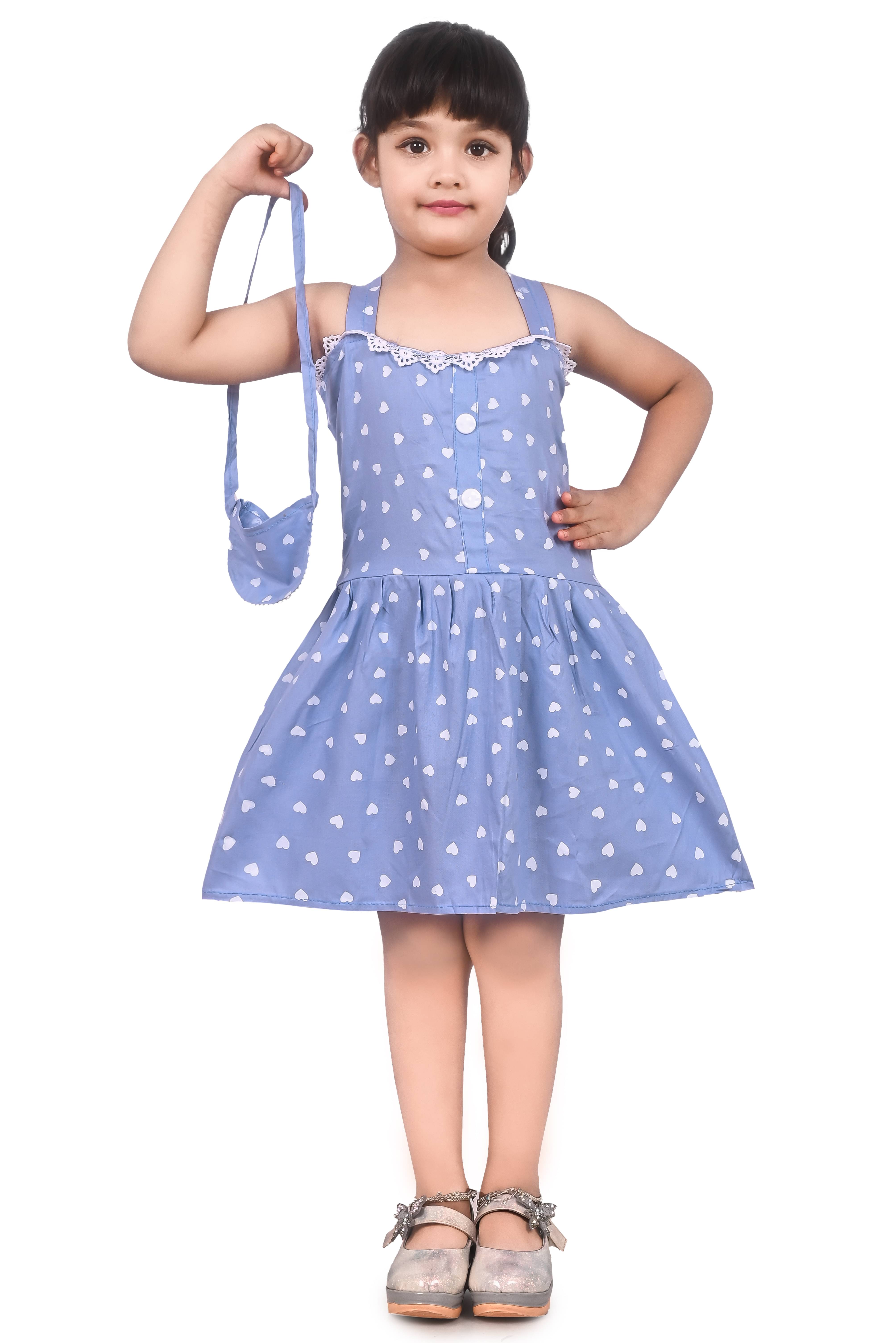 NIPU CREATION Cotton Blend Frock For Girls ( Pack of 1 , Purple ) NIPU CREATION Cotton Blend Frock For Girls ( Pack of 1 , Purple )