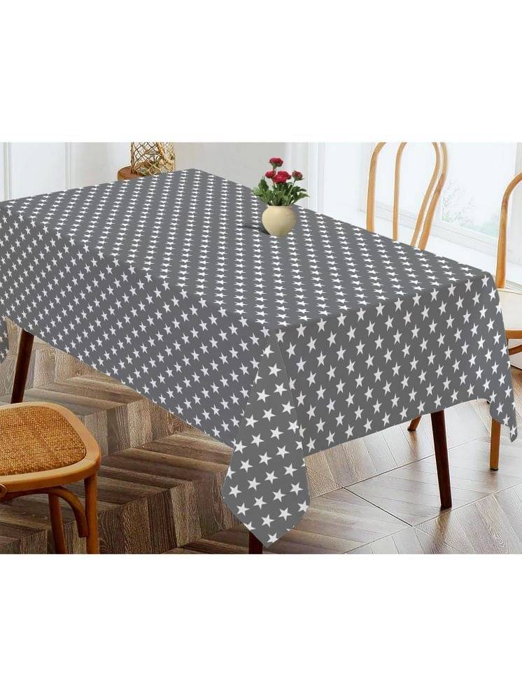 Oasis Hometex Printed Cotton 4 Seater Rectangle Table Cover ( 137 x 152 ) cm Pack of 1 Gray Oasis Hometex Printed Cotton 4 Seater Rectangle Table Cover ( 137 x 152 ) cm Pack of 1 Gray