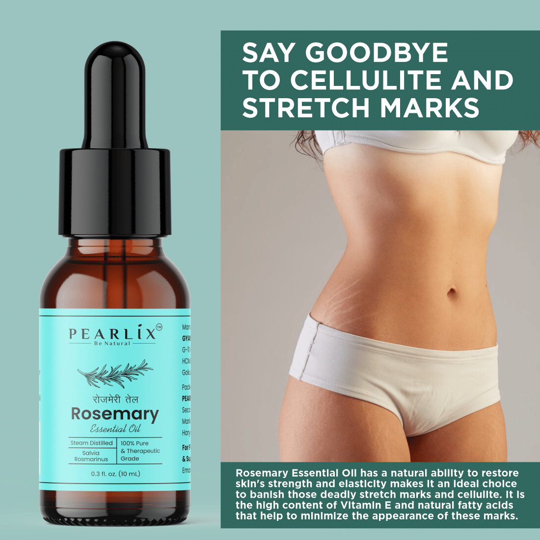     			PEARLIX Rosemary Essential Oil 10 mL ( Pack of 1 )