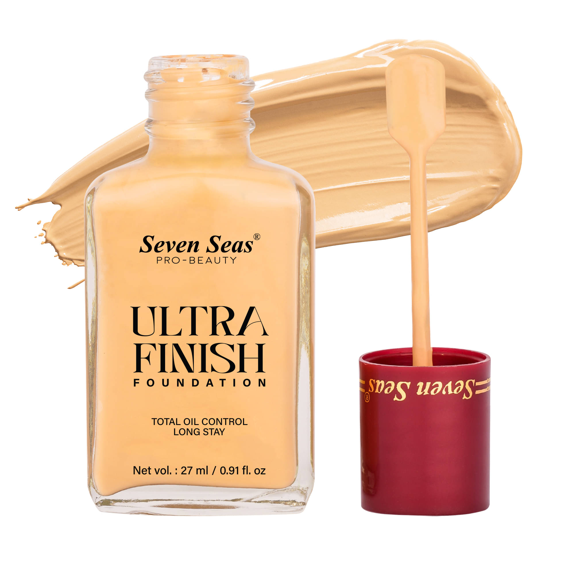 Seven Seas Pro Beauty Nude Liquid Founadation For All Skin Types, Oil Control, Long Stay 25ml Seven Seas Pro Beauty Nude Liquid Founadation For All Skin Types, Oil Control, Long Stay 25ml