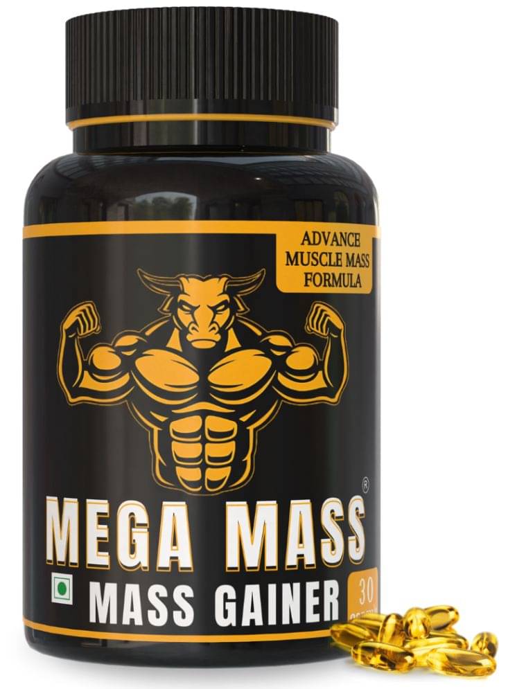 THE GROMMING GURU Mega Mass - Weight Gainer Capsule for Fast Weight & Mass Gain for Men 60 gm Unflavoured Single Pack THE GROMMING GURU Mega Mass - Weight Gainer Capsule for Fast Weight & Mass Gain for Men 60 gm Unflavoured Single Pack