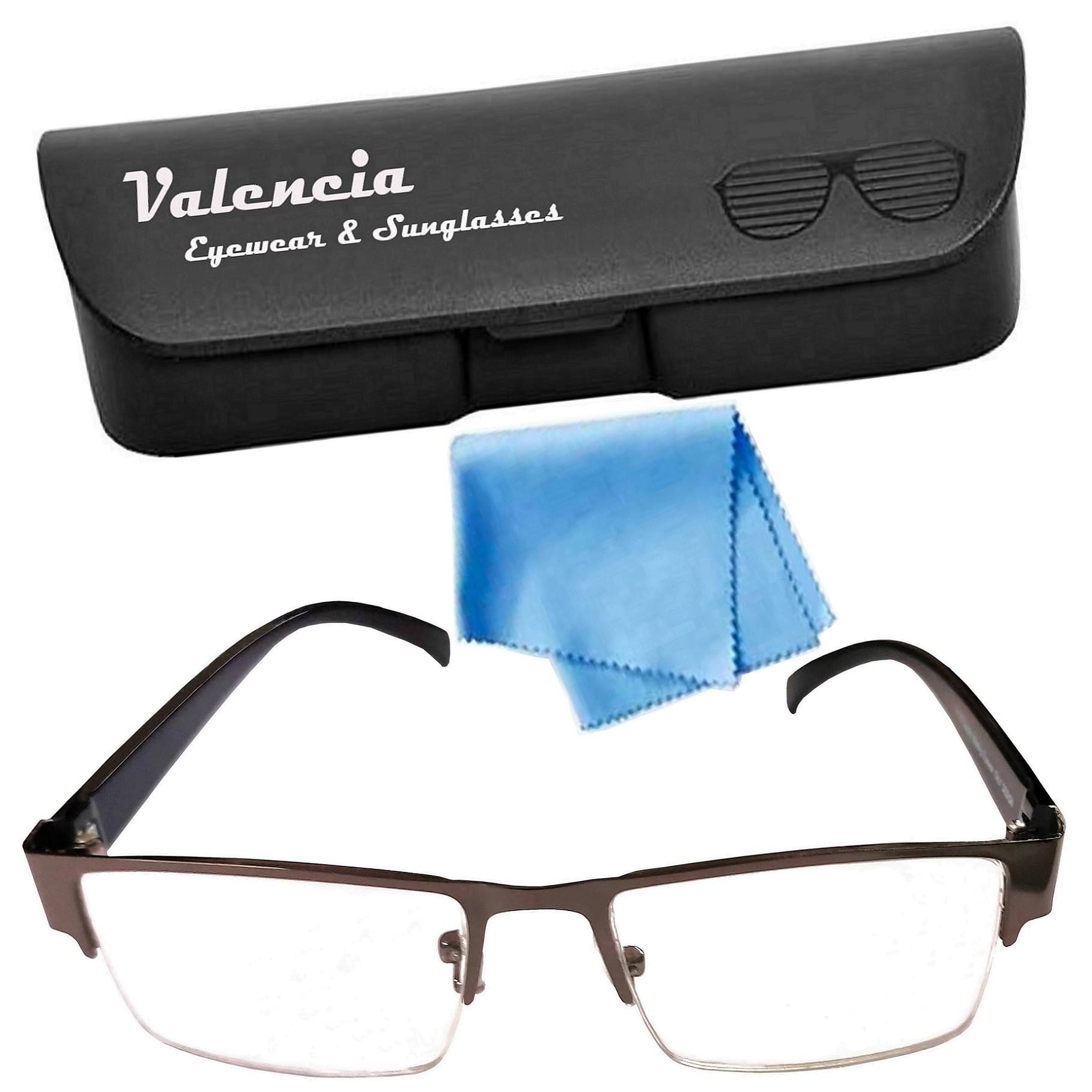Valencia Rectangle Half Rim Reading Glasses Valencia Rectangle Half Rim Reading Glasses