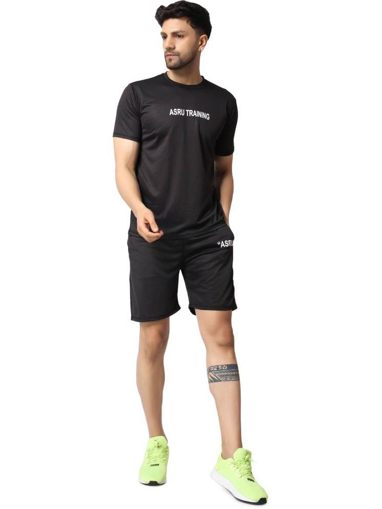 yellow tree Black Polyester Regular Fit Men's Tracksuit ( Pack of 1 ) yellow tree Black Polyester Regular Fit Men's Tracksuit ( Pack of 1 )