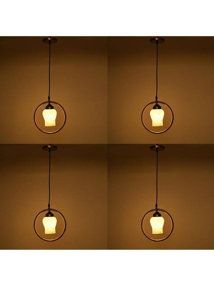 1st Time Glass Designer Ceiling Lamp Pendant White - Pack of 4 1st Time Glass Designer Ceiling Lamp Pendant White - Pack of 4