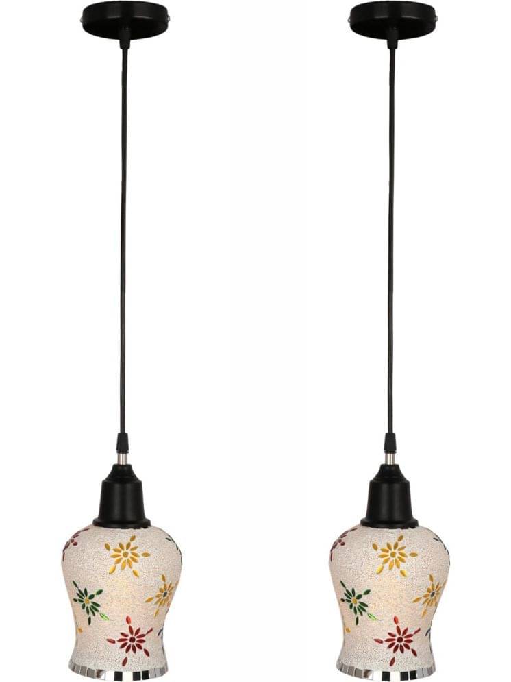 1st Time Glass Designer Ceiling Lamp Pendant Multi - Pack of 2 1st Time Glass Designer Ceiling Lamp Pendant Multi - Pack of 2