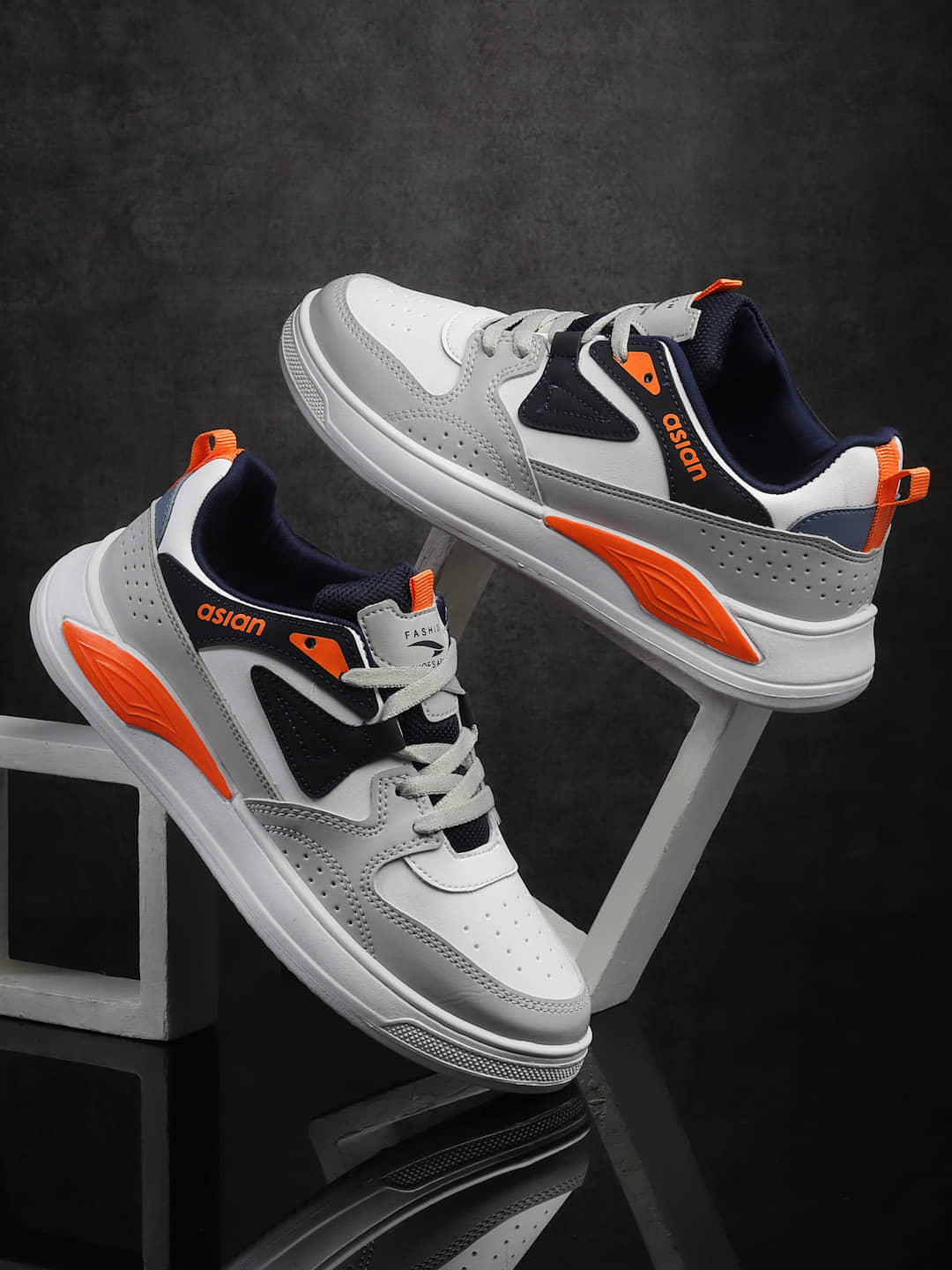 ASIAN MOSCOW-01 White Men's Sneakers - Casual Shoes | Buy online on ZillyBuy