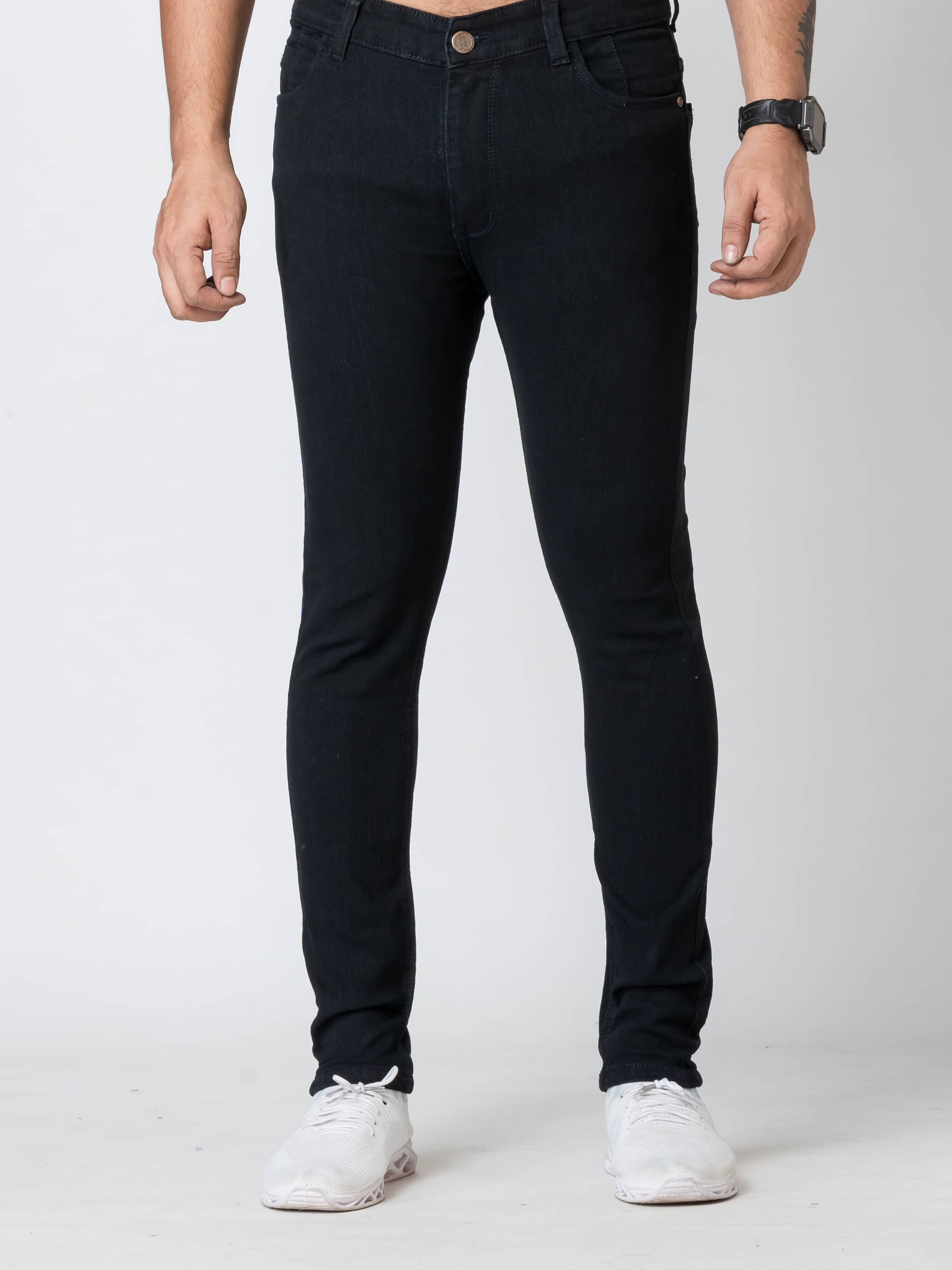Aflash Regular Fit Basic Men's Jeans - Black ( Pack of 1 ) Aflash Regular Fit Basic Men's Jeans - Black ( Pack of 1 )