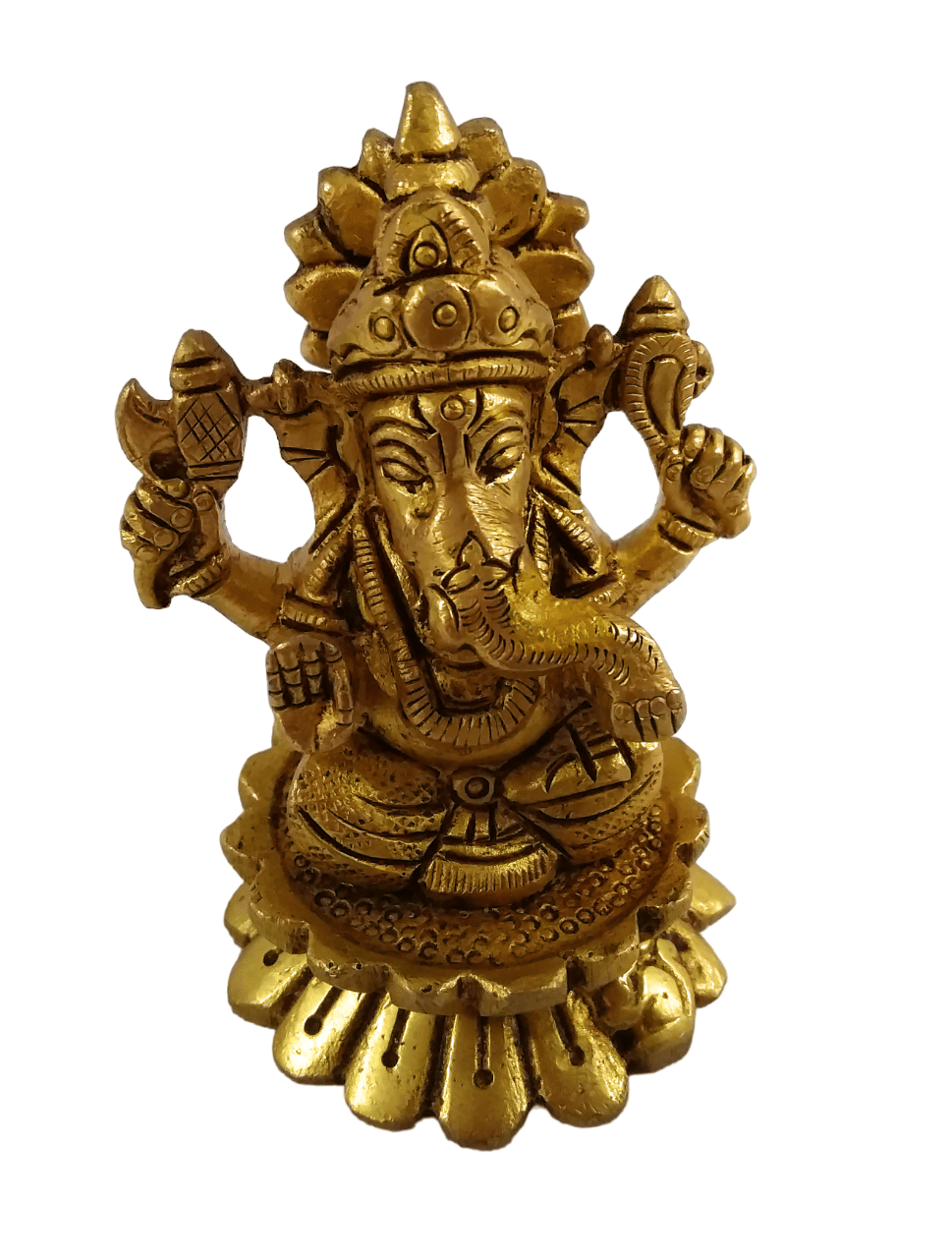     			Apna Rudraksha Brass Lord Ganesha Idol ( 8 cm )