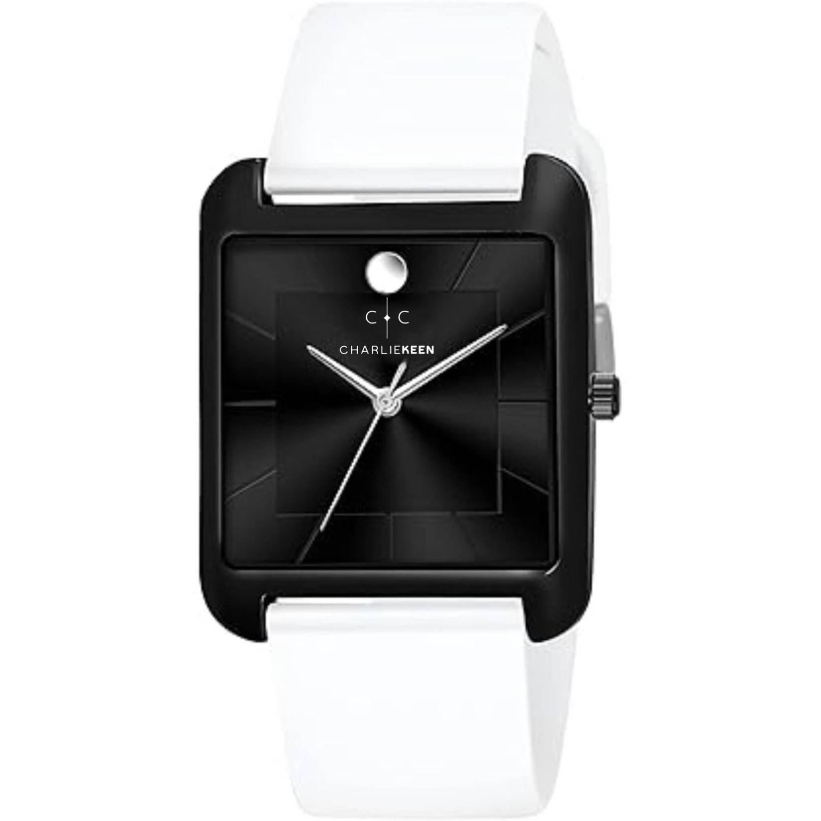     			CHARLIEKEEN White Silicon Analog Men's Watch
