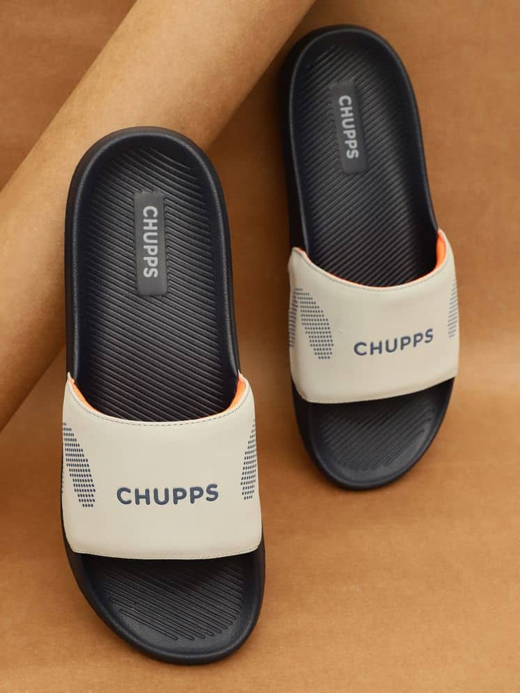 CHUPPS Blue Men's Slide Flip Flop