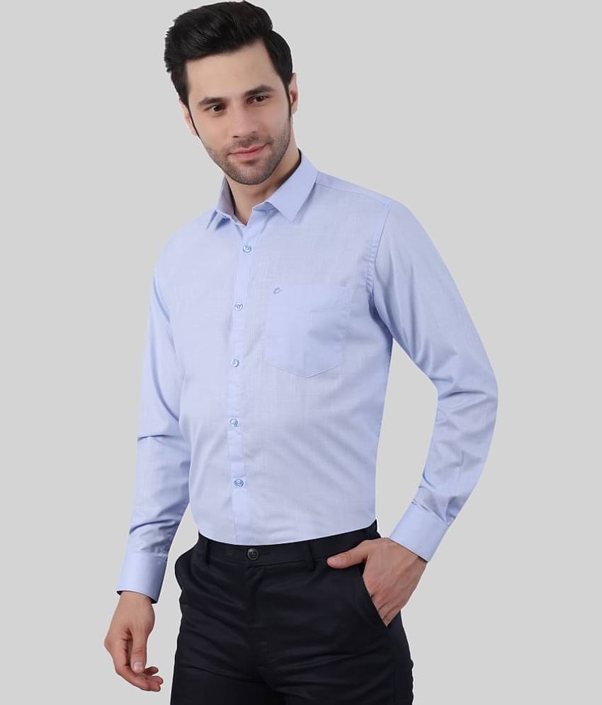 Comey Cotton Blend Regular Fit Full Sleeves Men's Formal Shirt - Brown ( Pack of 1 )