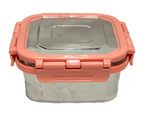 Dynore 1 Square Tiffin Stainless Steel Lunch Box 1 - Container ( Pack of 1 ) Dynore 1 Square Tiffin Stainless Steel Lunch Box 1 - Container ( Pack of 1 )