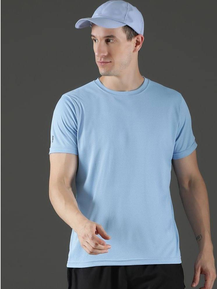 EPPE Pack of 1 Polyester Slim Fit Men's T-Shirt ( Sky Blue ) EPPE Pack of 1 Polyester Slim Fit Men's T-Shirt ( Sky Blue )