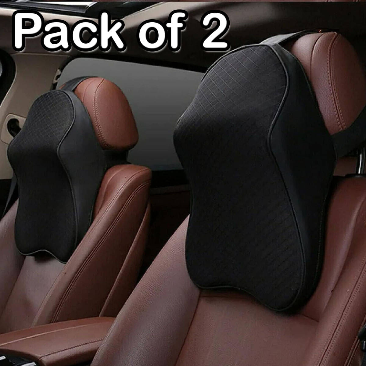     			GEEO Seat Pillows Set of 2 Black
