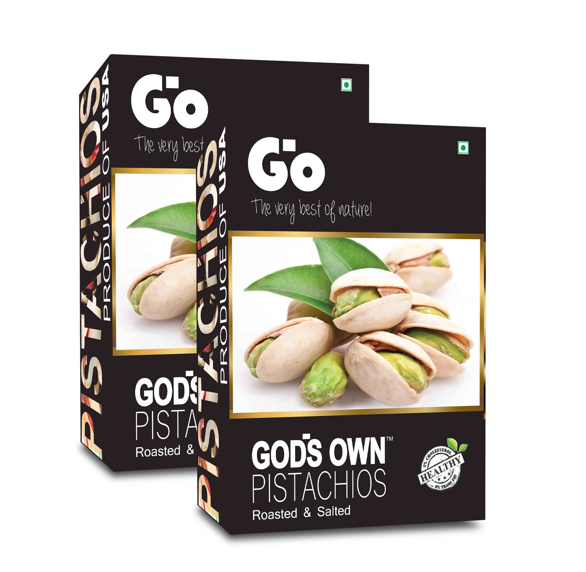 GO Roasted & Salted Pistachios (American) (250g x 2) 500g Top Quality Pista GO Roasted & Salted Pistachios (American) (250g x 2) 500g Top Quality Pista