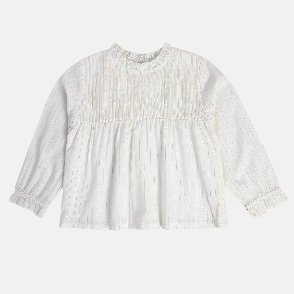     			MINI KLUB Pack of 1 Girls Cotton Top ( White )