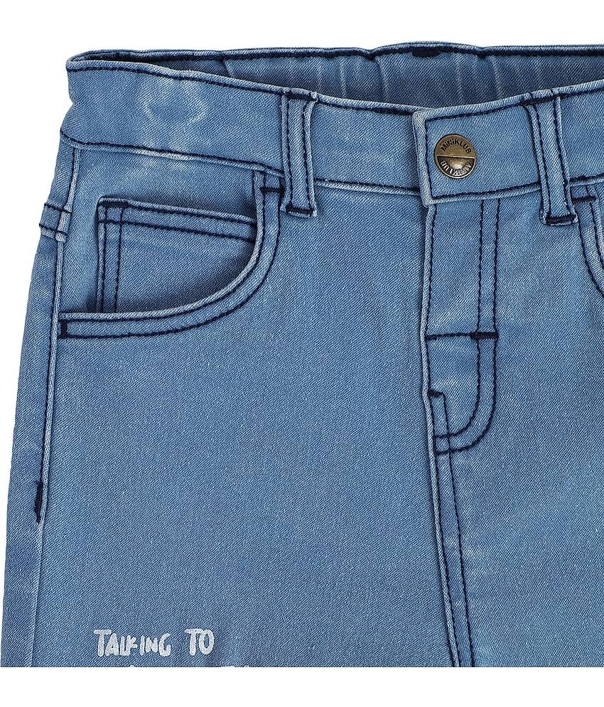 MINI KLUB Pack of 1 Boys Polyester Jeans ( Blue )