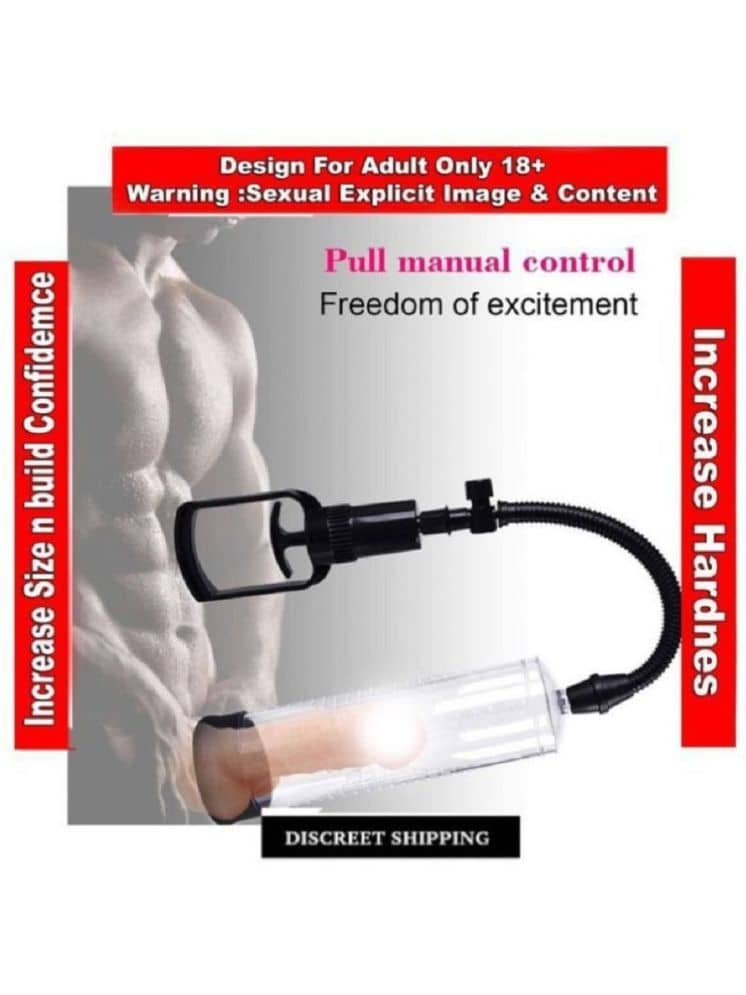PENIS VACCUM MANUAL POWER PUMP - MALE ENHANCEMENT ENLARGER PUMP FOR MEN