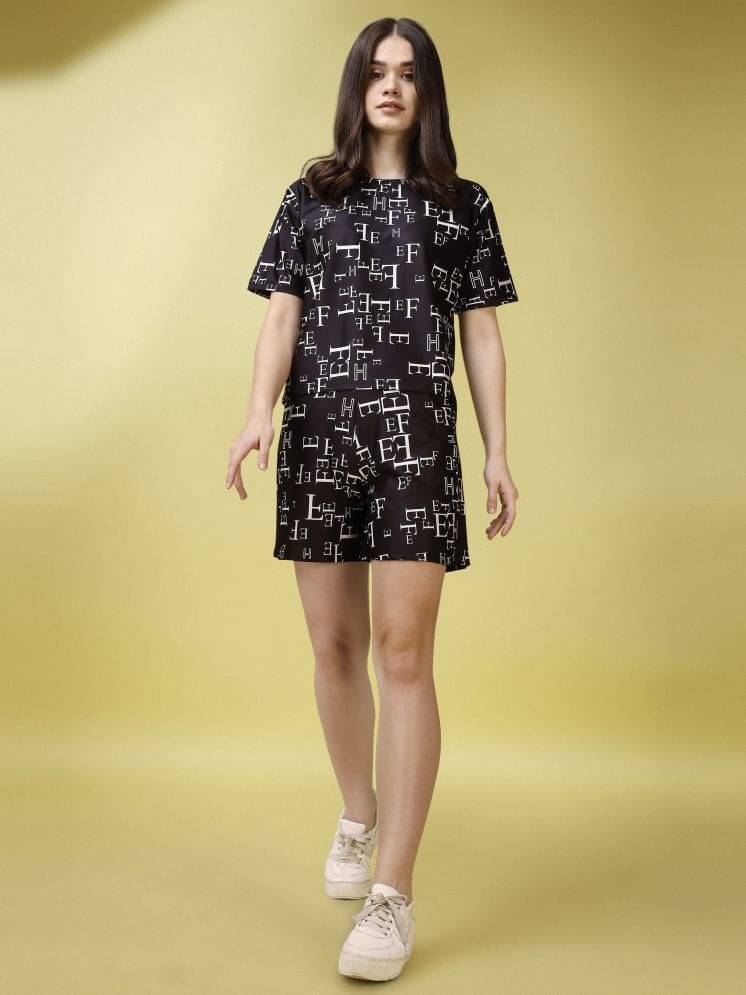     			PURVAJA Women Printed Top Short Co-Ord Set ( Multi Color )