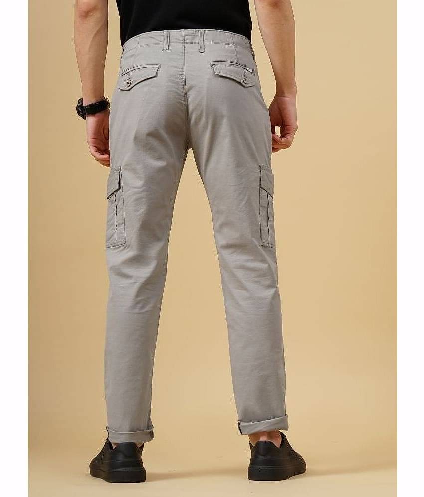 Paul Street Slim Flat Men's Cargos - Brown ( Pack of 1 )