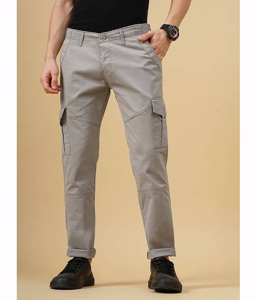 Paul Street Slim Flat Men's Cargos - Brown ( Pack of 1 )