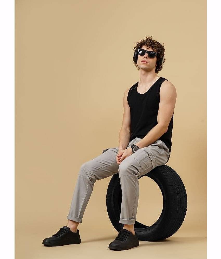 Paul Street Slim Flat Men's Cargos - Brown ( Pack of 1 )