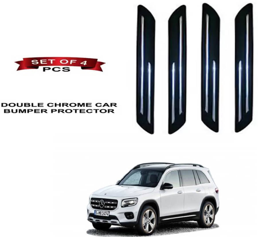     			RONISH Rubber Car Bumper Protector Guard (Double Chrome) For Mercedes Benz GLB