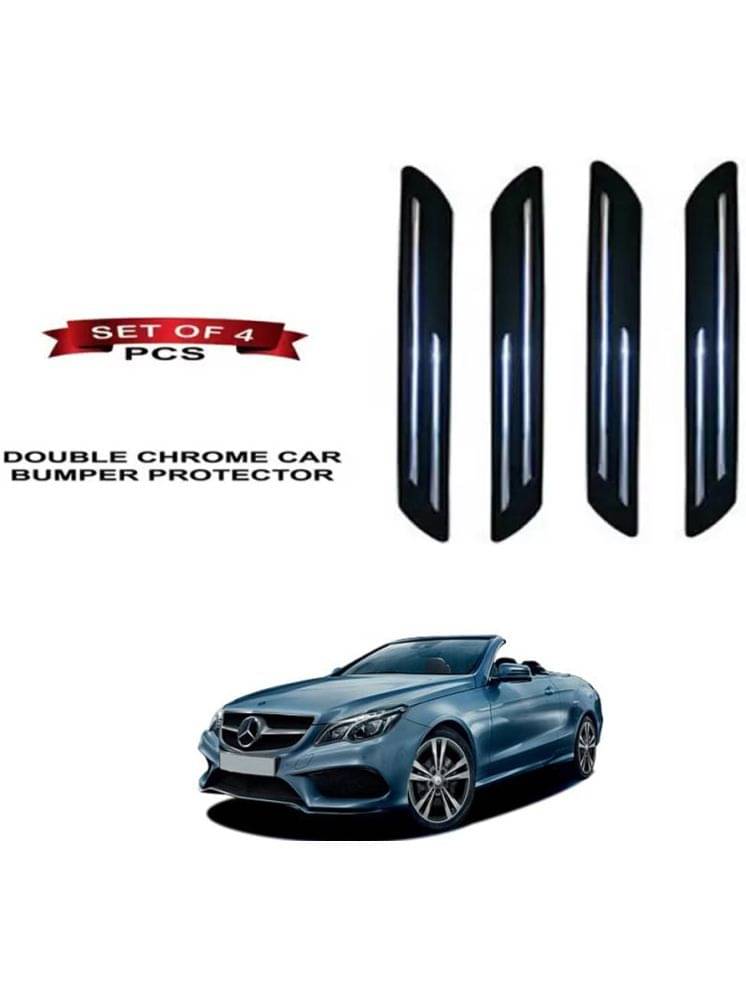 RONISH Rubber Car Bumper Protector Guard (Double Chrome) For Mercedes Benz E-Class Cabriolet Facelift RONISH Rubber Car Bumper Protector Guard (Double Chrome) For Mercedes Benz E-Class Cabriolet Facelift