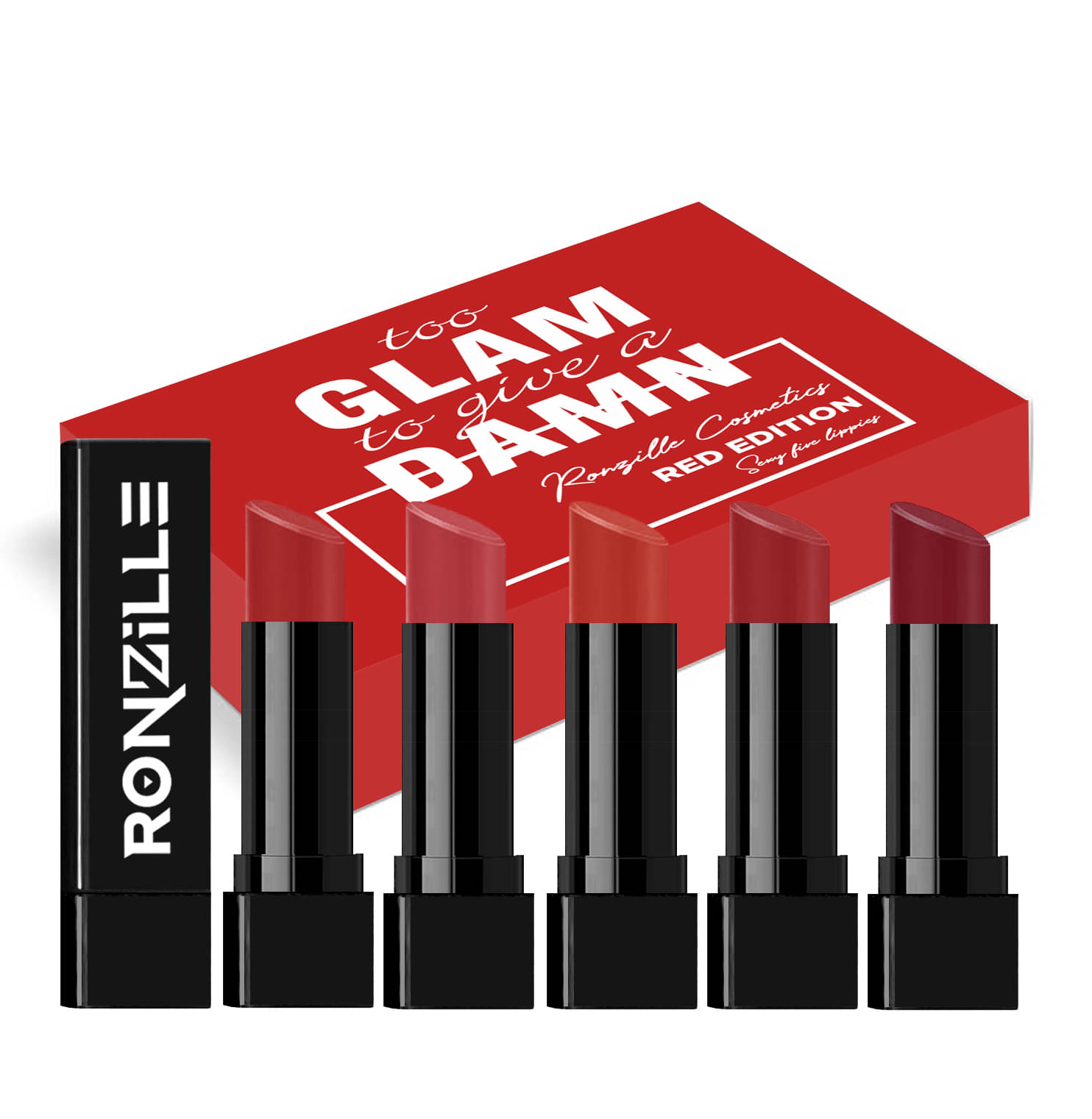     			Ronzille Red Matte Lipstick 15