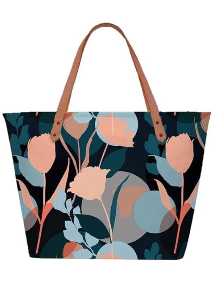     			SAKWOODS Tote Bag Canvas Set of 1 ( Black )
