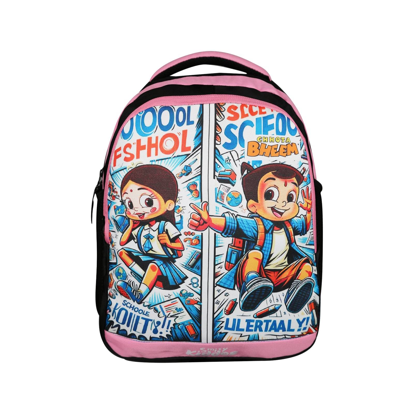     			SmilyKiddos 10 Ltrs Pink Polyester College Bag