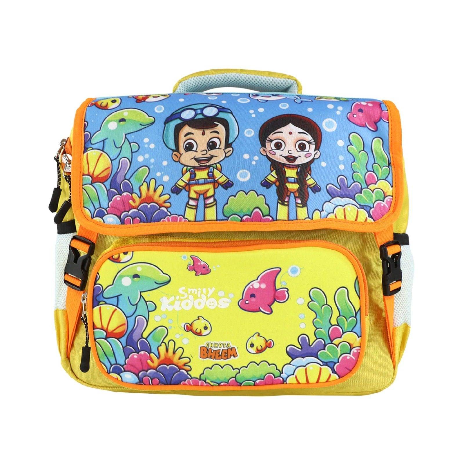     			SmilyKiddos 10 Ltrs Yellow Polyester College Bag