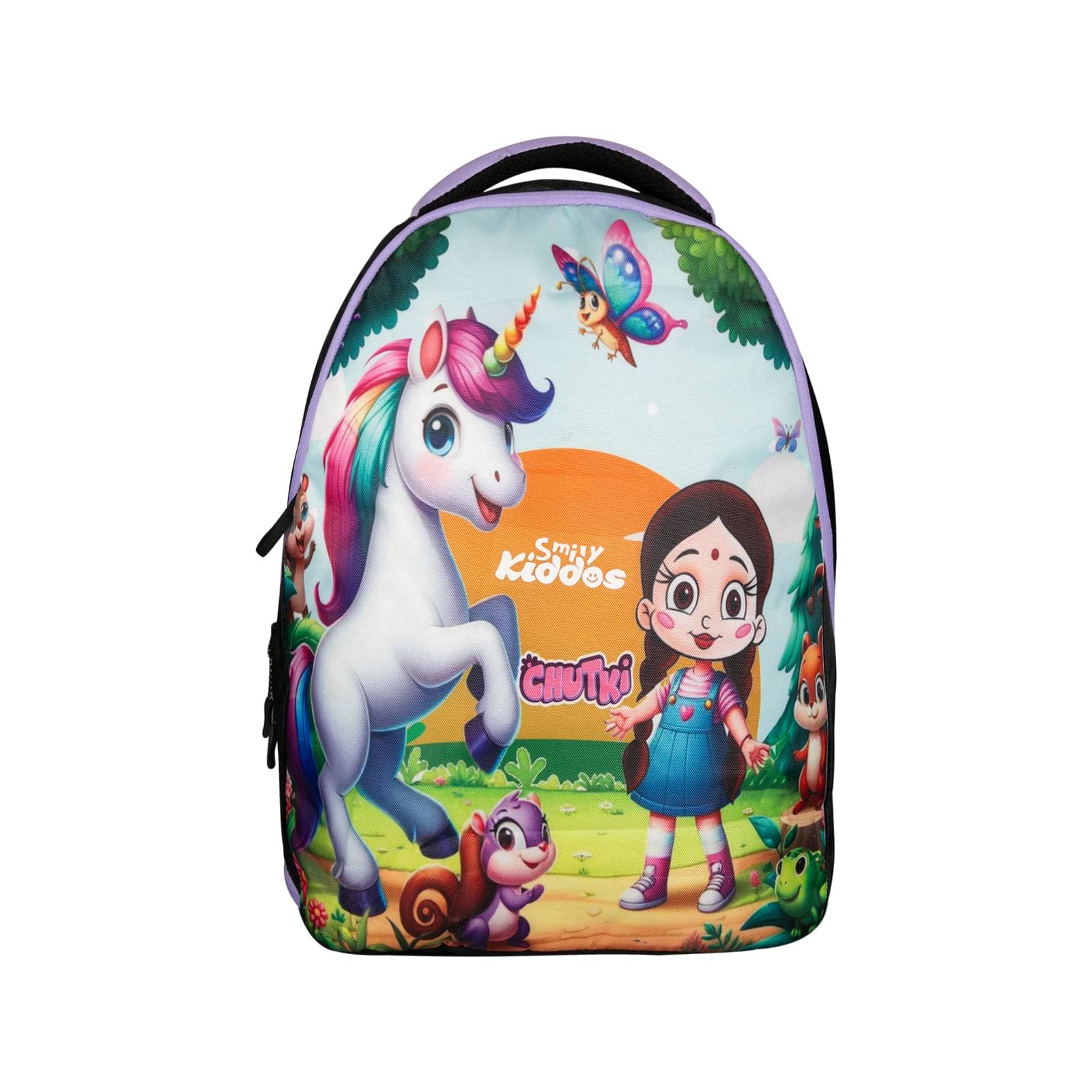     			SmilyKiddos 20 Ltrs Purple Polyester College Bag