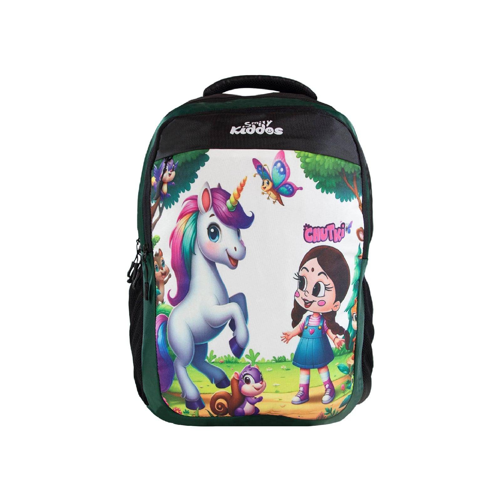     			SmilyKiddos 22 Ltrs Grey Polyester College Bag