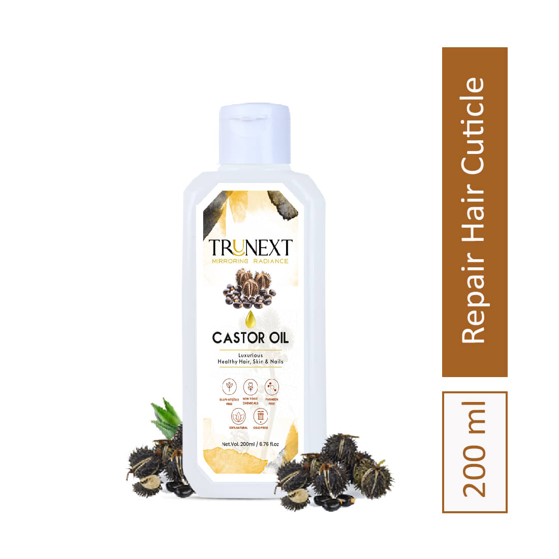     			Trunext Hair Growth Castor Oil 200 ml ( Pack of 1 )