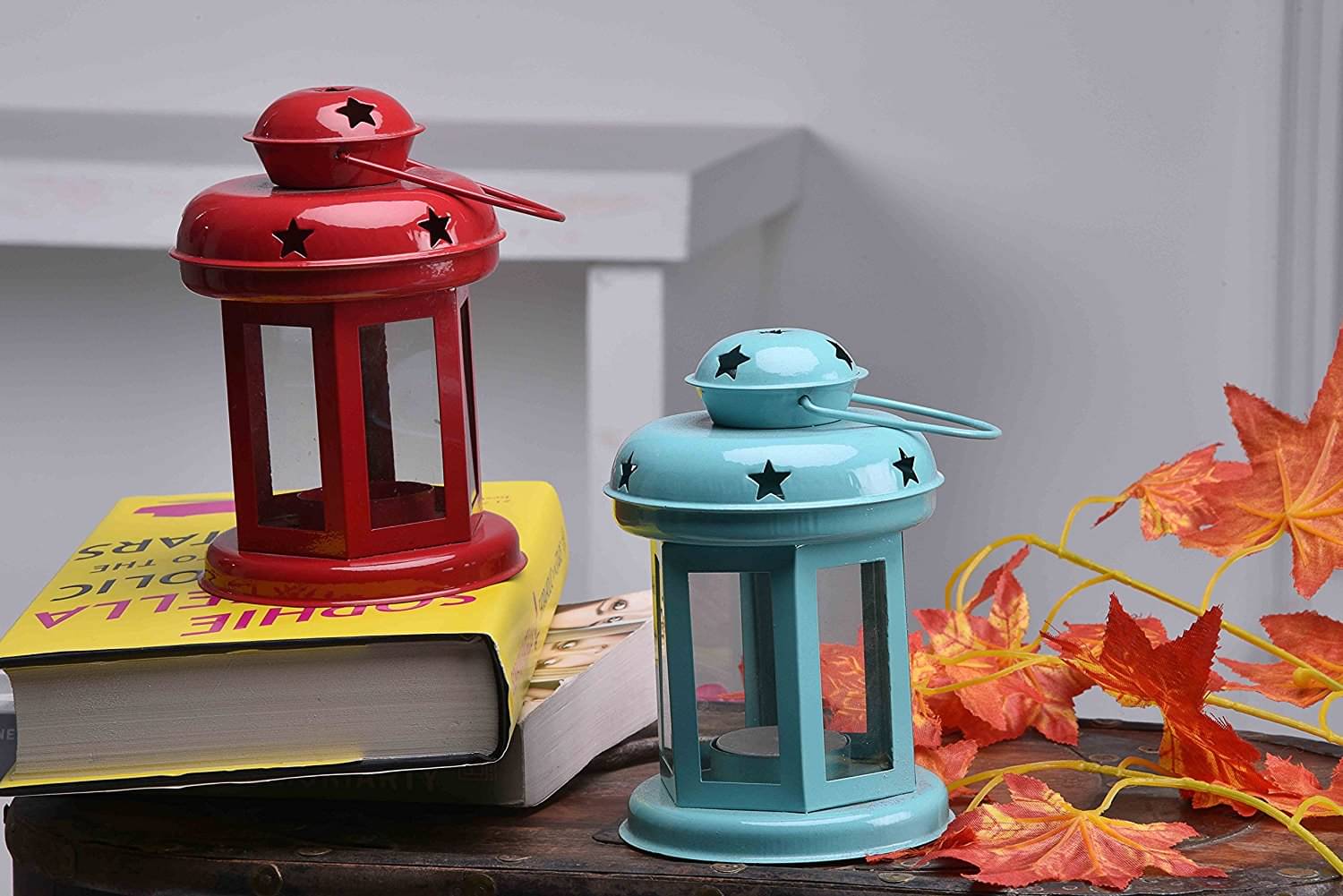 Urban Hamlet Multicolour Table Top and Hanging Iron Tea Light Holder - Pack of 1 Urban Hamlet Multicolour Table Top and Hanging Iron Tea Light Holder - Pack of 1
