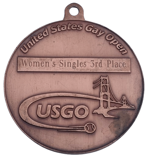     			VERY UNIQUE AND RARE TO FIND UNITED STATES GAY OPEN MEDAL IN GOOD CONDITION