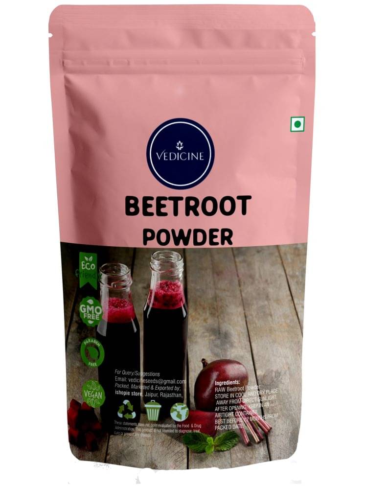     			Vedicine Pure Spray Dried Edible Beetroot Powder For Drink, Juice, Salads 100G (100 G)
