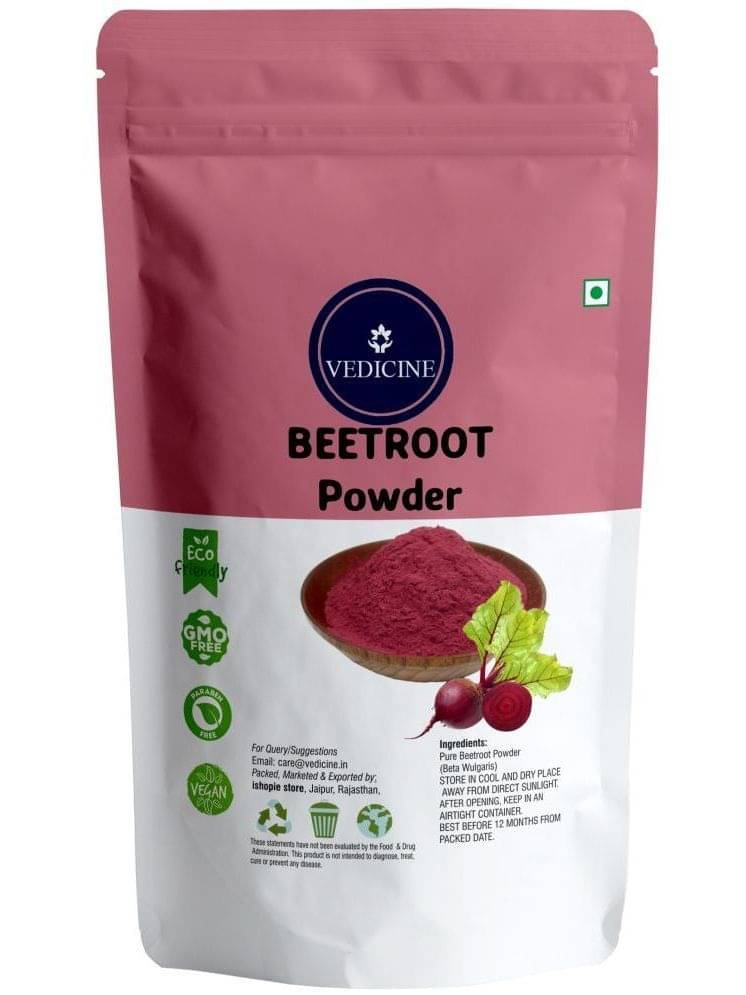     			Vedicine 100% Natural & Pure Beetroot Powder 500G (Beta Vulgaris) (500 G)
