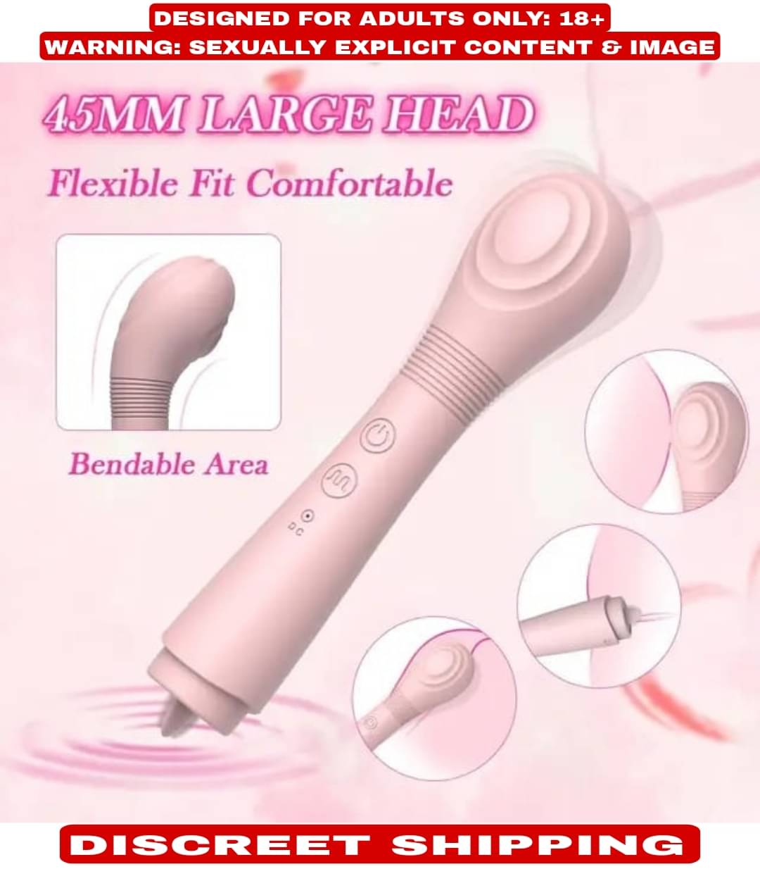     			WIRELESS 8.5 INCH 2 IN 1 LICKER+VIBRATOR IN 12 FREQUENCY STRONG VIBRATION MODES WITH USB CHARGING OPTION (RANDOM COLOR) SEX TOY FOR WOMEN (LOW PRICE)