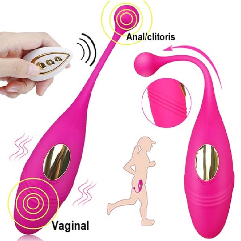 WIRELESS REMOTE CONTROLLED FISH SHAPED VIBRATING EGG IN 10 VIBRATION MODES WITH USB CHARGING OPTION SEX TOY FOR WOMEN  (LOW PRICE)