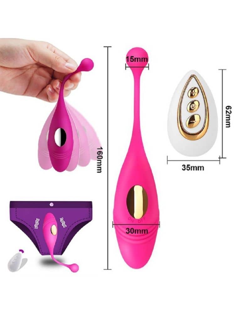 WIRELESS REMOTE CONTROLLED FISH SHAPED VIBRATING EGG IN 10 VIBRATION MODES WITH USB CHARGING OPTION SEX TOY FOR WOMEN  (LOW PRICE)