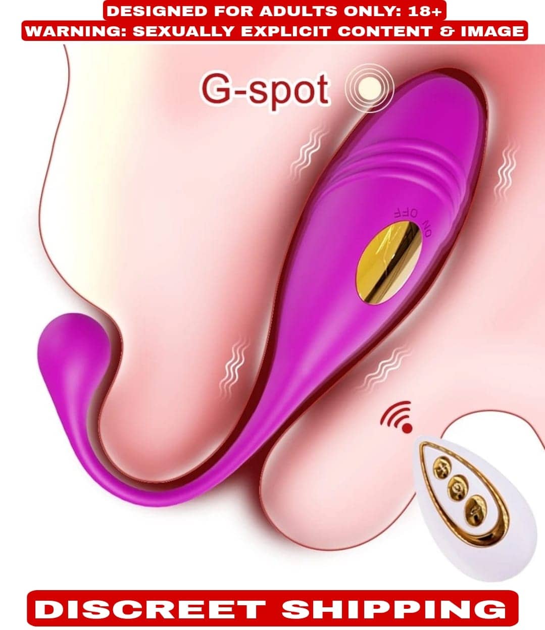 WIRELESS REMOTE CONTROLLED FISH SHAPED VIBRATING EGG IN 10 VIBRATION MODES WITH USB CHARGING OPTION SEX TOY FOR WOMEN  (LOW PRICE)