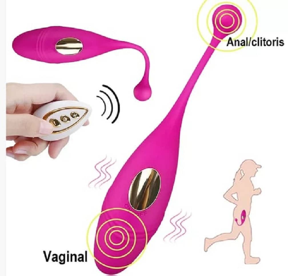 WIRELESS REMOTE CONTROLLED FISH SHAPED VIBRATING EGG IN 10 VIBRATION MODES WITH USB CHARGING OPTION SEX TOY FOR WOMEN  (LOW PRICE)