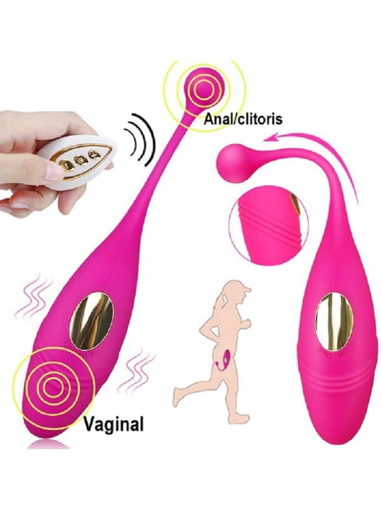 WIRELESS REMOTE CONTROLLED FISH SHAPED VIBRATING EGG IN 10 VIBRATION MODES WITH USB CHARGING OPTION SEX TOY FOR WOMEN  (LOW PRICE)